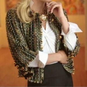 CAbi Multicolor Tweed Blazer